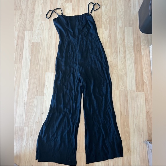 Reformation Pants - REFORMATION Black Jumpsuit One Piece Spaghetti Strap Minimalist Classic